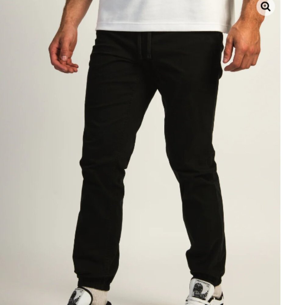 Jogger Tainted  Denim  Bkackbmen size 32 pockets
